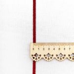 Шнур отделочный сороконожка ⌀5.0 мм / 30 метров, бордо, С873