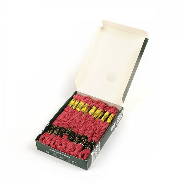 Мулине ПНК им.Кирова цв.7606 пыльная роза, 24 мотка по 8 метров