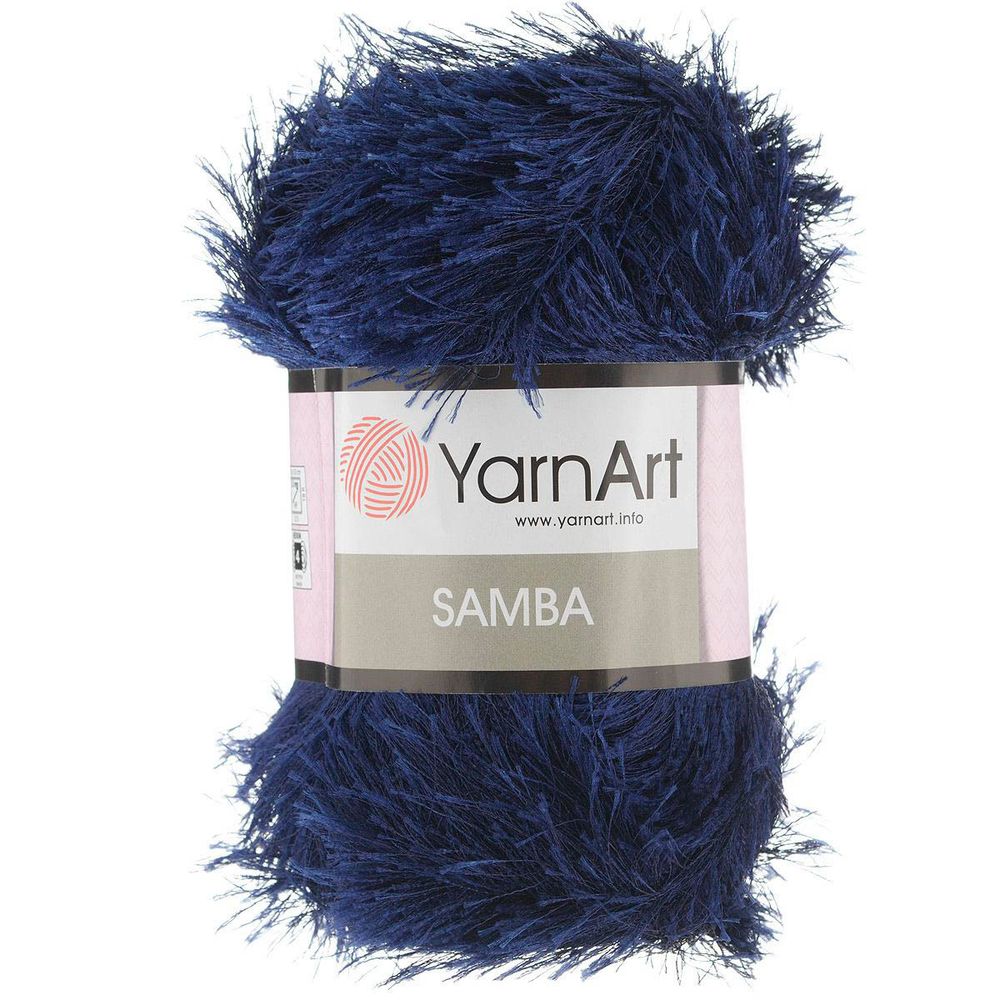 Пряжа YarnArt (ЯрнАрт) Samba, травка / уп.5 мот. по 100 г, 150м, 03 т.синий