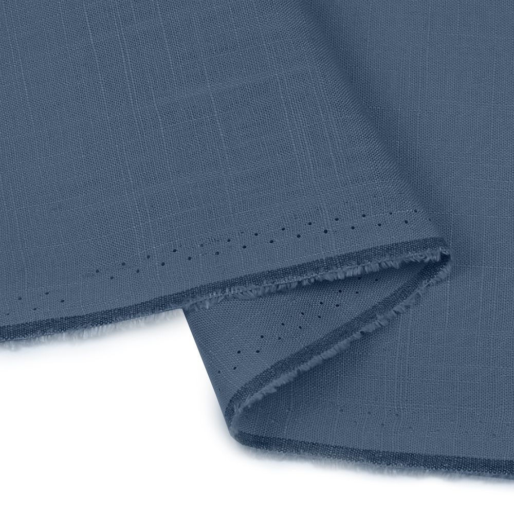 Льняная ткань 190 г/м², 140 см / 20 метров, TBY.Li.1002.24, цв.24 джинса