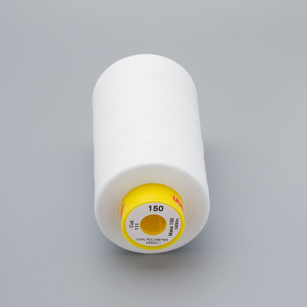 Нитка особо тонкая Gutermann Mara №150 (150/2), 5000 м, 713961, цв. 111 айвори, 1 катушка