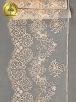 Кружево на сетке 130 мм / 9 метров, TR.BL.40466, бежевый