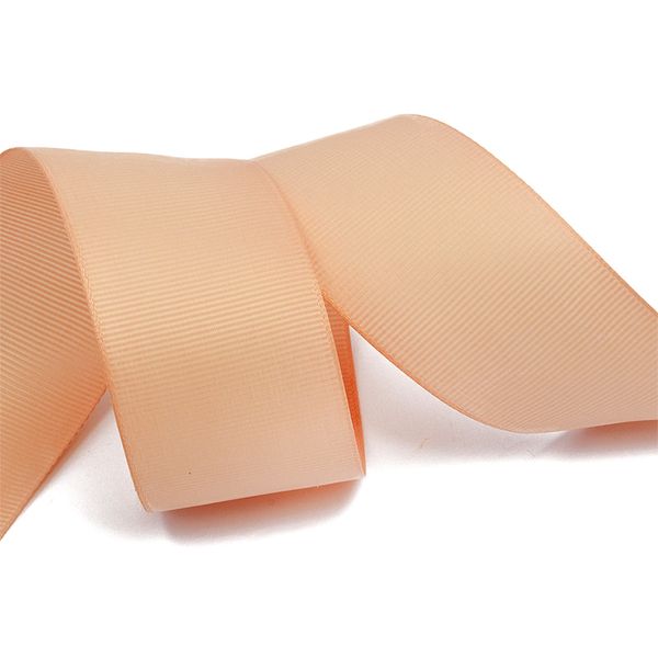 Лента репсовая (в рубчик) 38.0 мм, 813 пудровый, уп. 27,4м