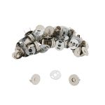 Кнопка магнитная металл ⌀10.0 мм, никель, 20 шт