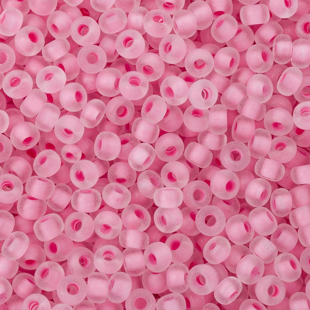 Бисер Preciosa прозрачный матовый с цв. центром 10/0 (2.3 мм), круг.отв., 50гр, (38394)