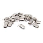 Клипса для подтяжек полоса 20.0 мм, сталь (никель), 20 шт