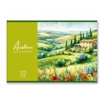 Альбом для рисования 100 г/м², A4 29.5х20.2 см, 32 л. на скобе 5 шт, 01707 Краски лета, Светоч А256