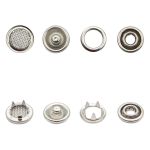 Кнопка рубашечная (джерси) сеточка ⌀9.5 мм, ≈72 шт, МЕТАЛЛ, никель, NEW STAR