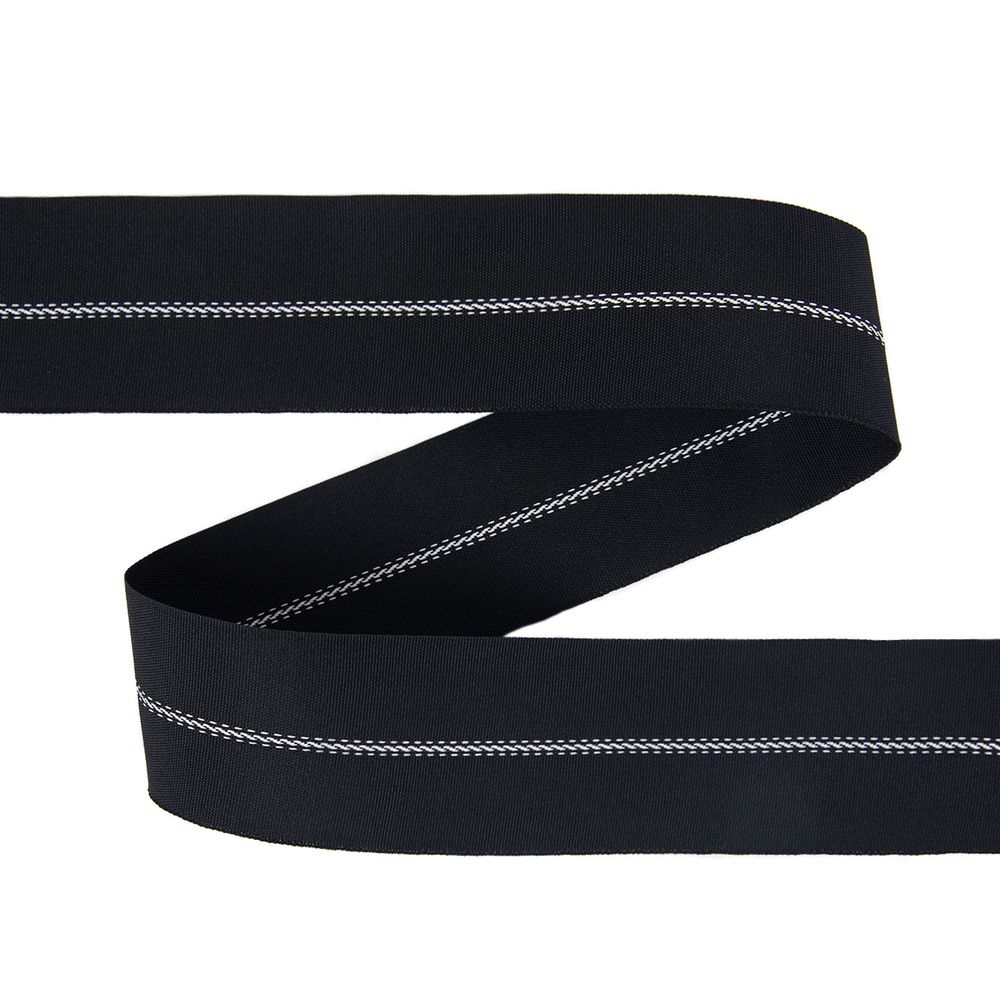 Корсаж брючный 51.0 мм / 50 метров, 000036 черный с белым, Gamma 5с616