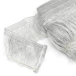 Бахрома отделочная 85.0 мм / 25 метров, металлизированная серебро