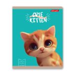 Тетрадь ученическая общая, глянцевая ламинация, A5+ 48 л. на скобе 65 г/м², белизна 100%, 10 шт, клетка в термоусадочной пленке, 000735 Мордашки, Светоч 48ТЕТк-004