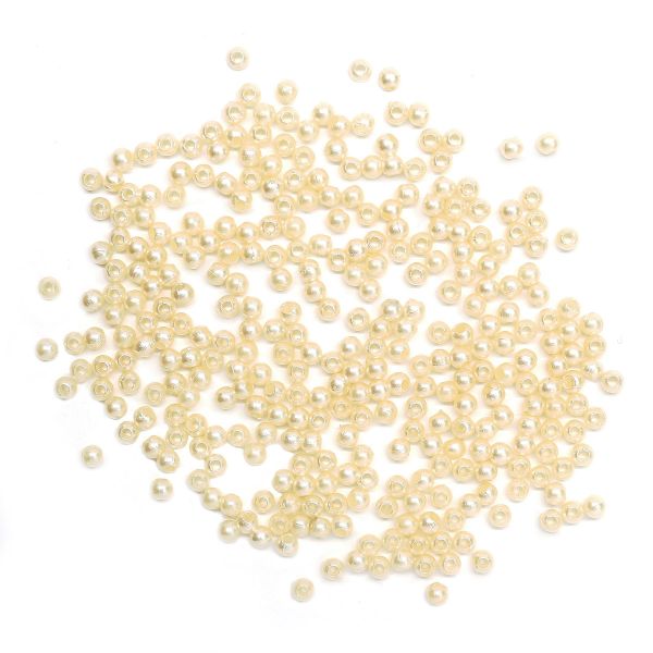 Бусины пластик (жемчуг) ⌀3 мм, 20 г, Astra&Craft, 005 NL бежевый