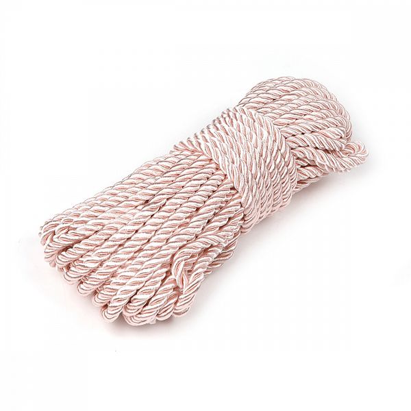 Шнур витой мебельный ⌀5.0 мм, арт.SHDV6207, цв.св.розовый, уп.10м