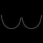 Косточки для бюстгальтера (каркасы) металл 145х260 мм, 50 шт