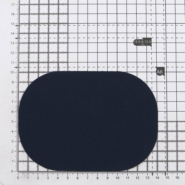 Термозаплатка, ткань, 100x140мм (синий (blue2)), AZ01, 2 шт