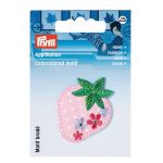 Термоаппликация "Клубника розовая с цветами" 1шт, Prym