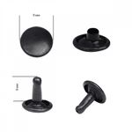 Хольнитены двухсторонние сталь 9х9 мм, №33, TBY.5209 цв. оксид уп. 1000 шт, TBY