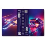 Тетрадь-перевертыш ученическая общая, A5 96 л. на гребне 65 г/м², белизна 100 %, 4 шт, клетка, 01212 МИКС - Свобода движения, Светоч Т119