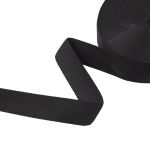 Стропа (ременная лента) 40 мм / 25 метров, толщ. 1.44 мм, [14.4 г/пог.м], 100% п/п, рис. 3114, черный, Gamma С1594Г17