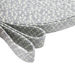 Стропа (ременная лента) 40 мм / 45.72 метра, [48.20 г/пог.м], с принтом эластичная, ZH813 серый/белый, 3Al294