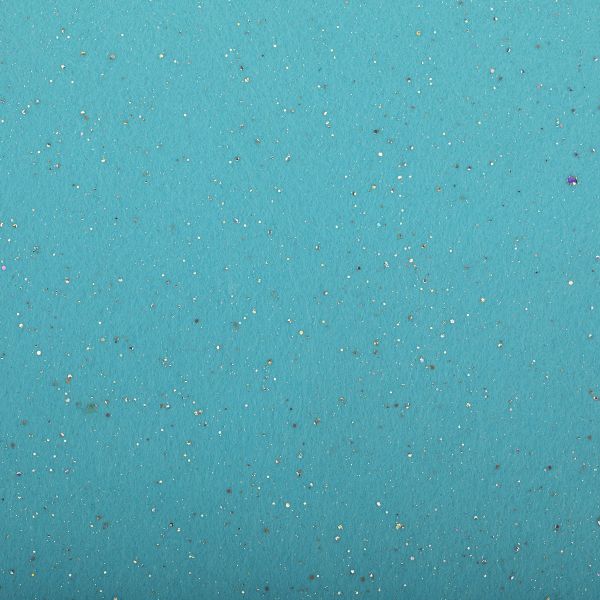 Фетр рулонный мягкий 1.3 мм, 150 см, рул. 10 метров, (FSH13), 028 блестки/голубой, Blitz