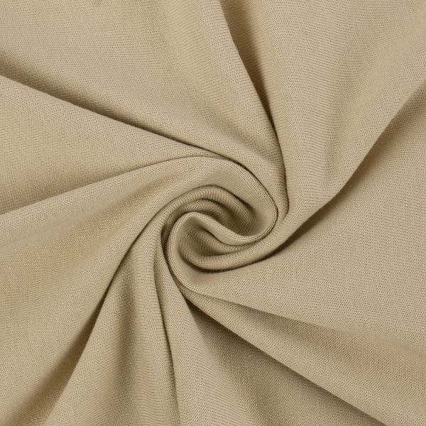 Трикотаж кукольный отрез 50х155 см, 225 г/м², 07 серый/бежевый, Peppy DTF-01