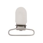 Клипса для подтяжек гладкая 35.0 мм, сталь (уп.20 шт) New Star (никель)