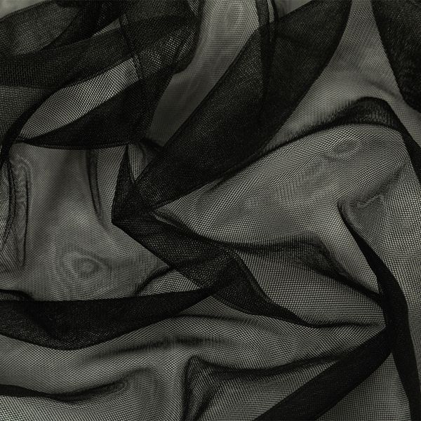 Фатин Кристалл 18±2 г/м², 150х150 см, 01 черный, Gamma FTN-BRN