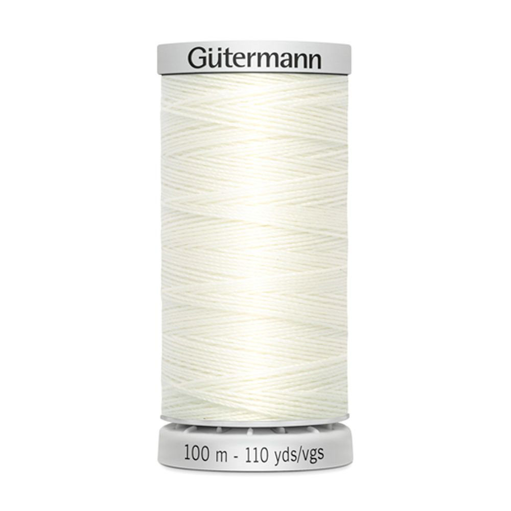 Нитки суперкрепкие Gutermann Extra Strong M782, 100м, 111 айвори, 5 катушек