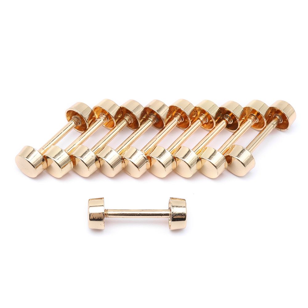 Шпилька для сумки металл L-20мм/10мм с таблеткой ⌀10мм, золото ГР, 66788, 10 шт