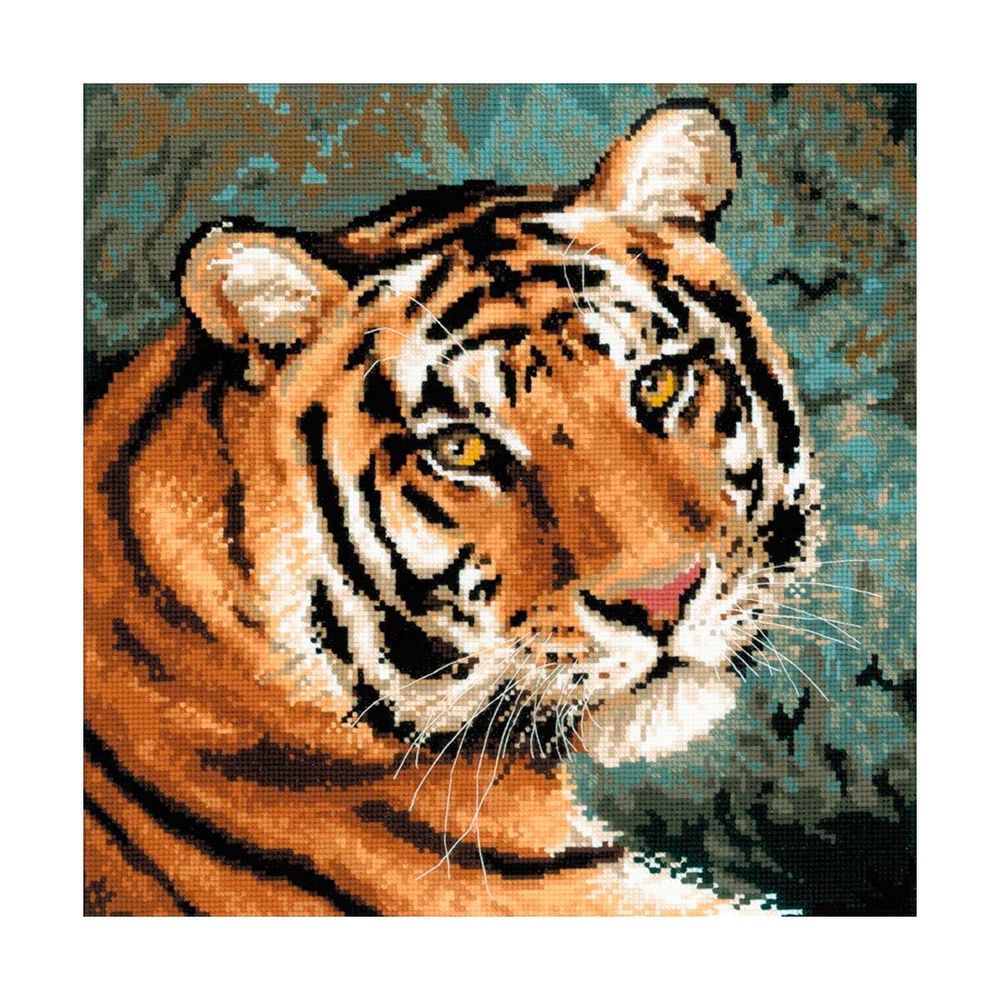 Набор для вышивания нитками Риолис, Амурский тигр, 40х40 см