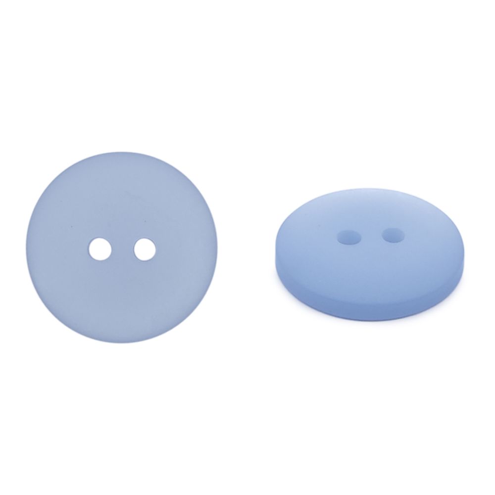 Пуговицы на 2 прокола 28L (18мм), пластик (col.40 светло-голубой), CR-K18M, 144 шт