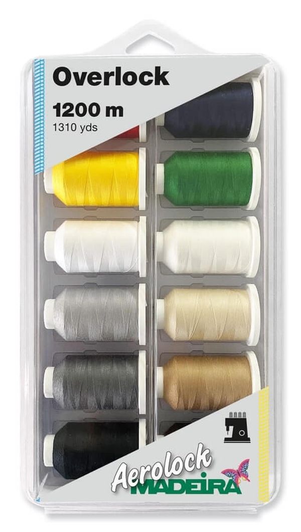 Швейные нитки (набор) Madeira Aerolock №125 Blister Box, 8098