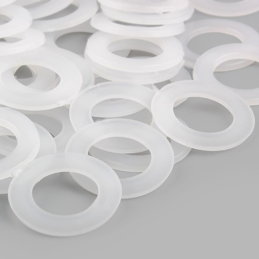 Кольцо уплотнительное под блочку ⌀10 мм (внешн. 16.5 мм) (№24), пластик, ≈100 шт