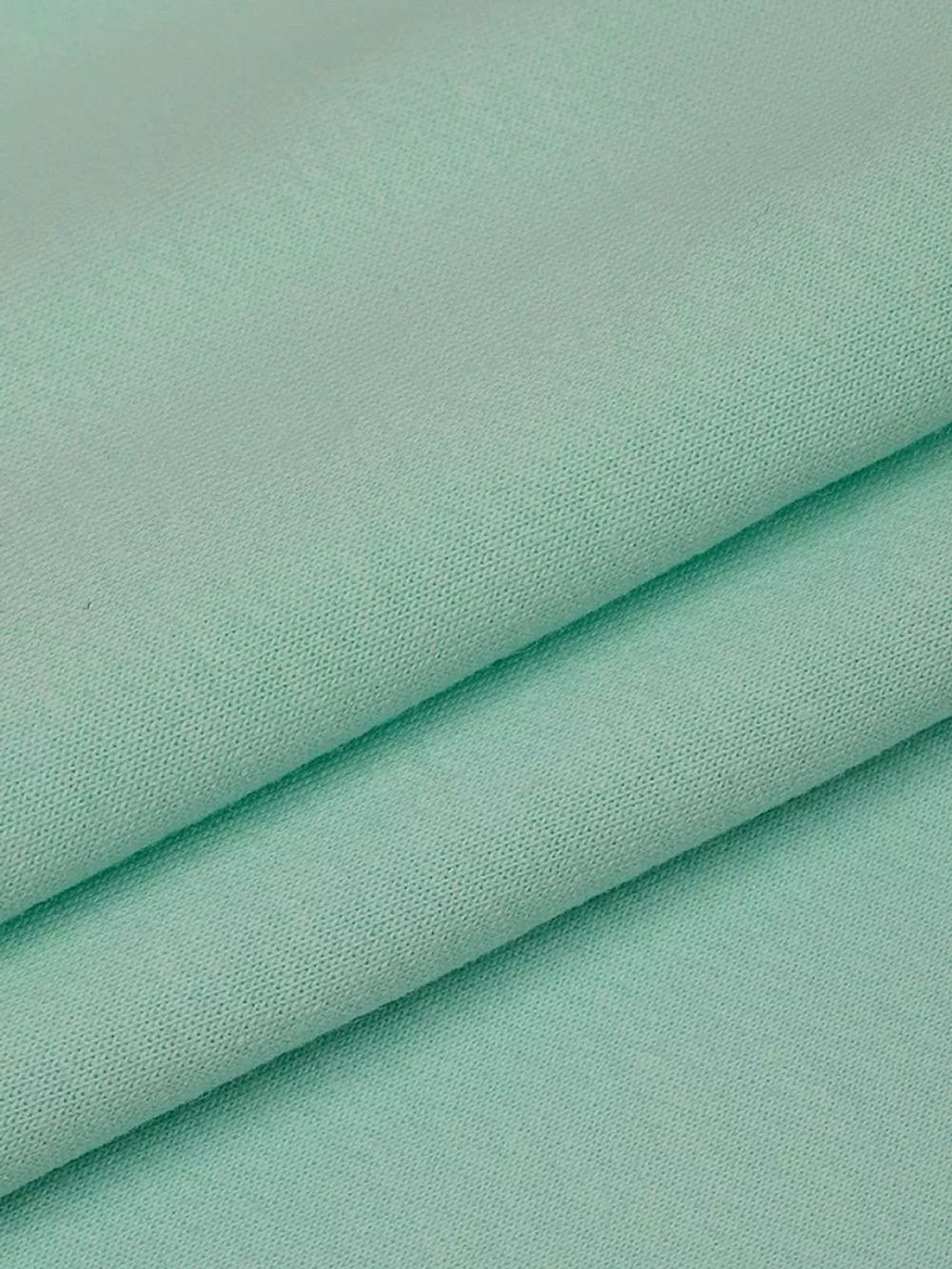 Футер 2-нитка петля поликоттон стрейч 220 г/м², 160 см / 3 метра, ФУТ2Х.TBY.ХЛ-ПЭ.S822.3, цв.S822 мятный