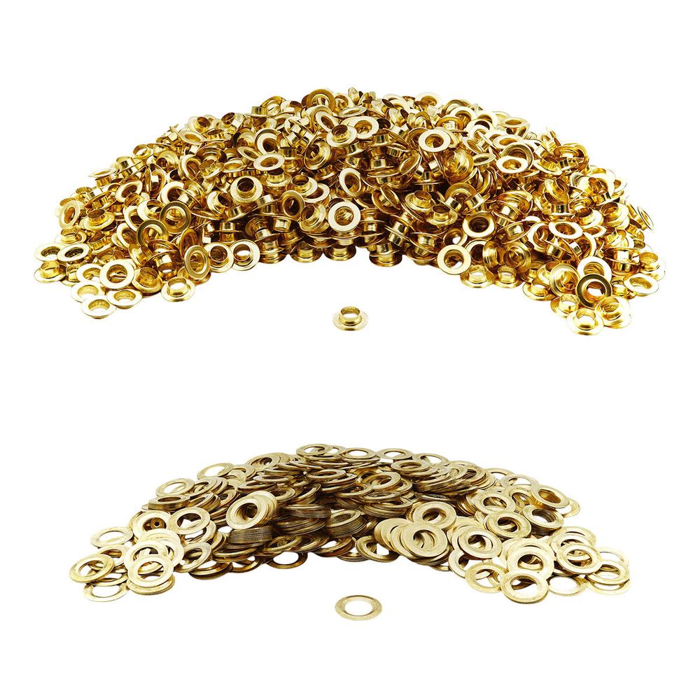 Люверсы металл ⌀13.0 мм (внутр.), h7 мм (внутр.), №28, металл, New Star, золото, уп≈1000 шт