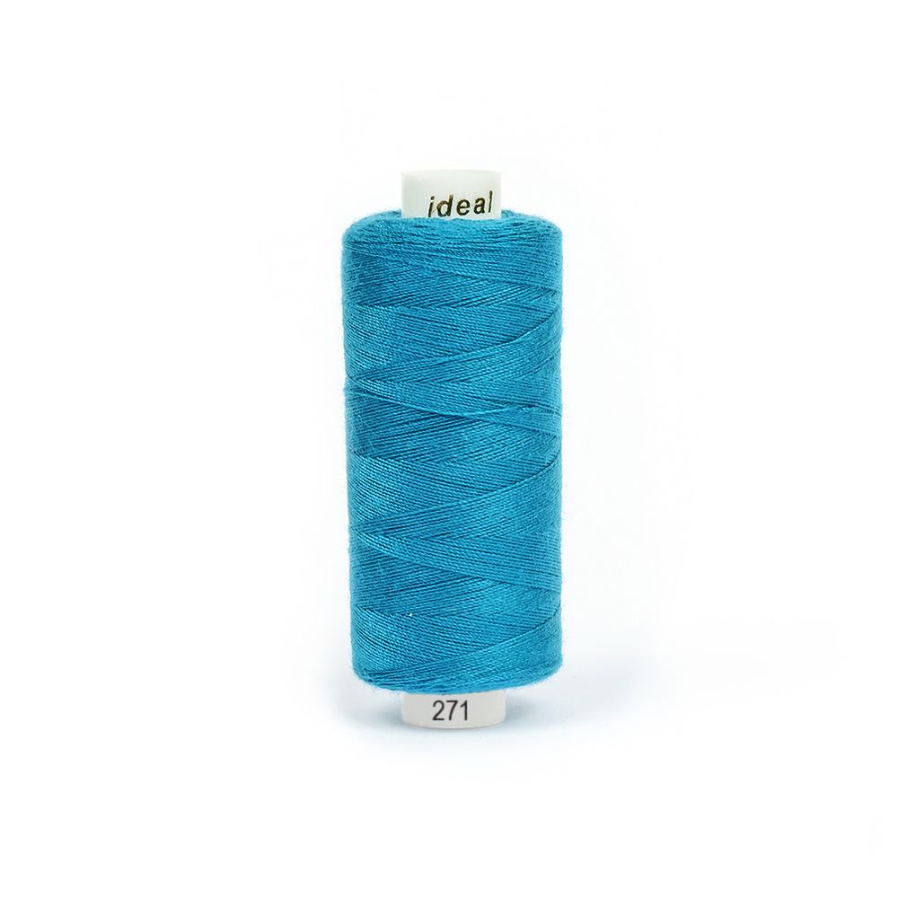 Нитки швейные бытовые Ideal 40/2, 366 м / 10 кат., 271 синий