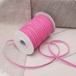 Лента бархатная (тесьма) 06.0 мм / 32.9±2 метров, 0081-0701, 11 малиновый