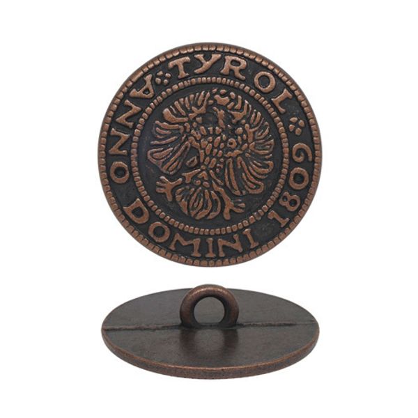 Пуговицы на ножке 20 мм, т.медь 