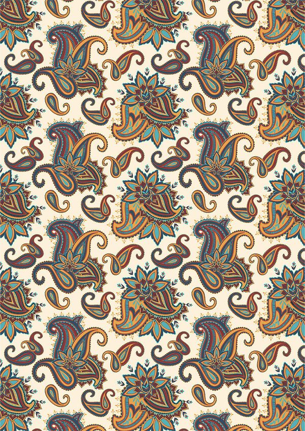 Ткань для пэчворка Peppy Сказочный восток, отрез 50х55 см, 146 г/м², СВ-07 белый, Peppy