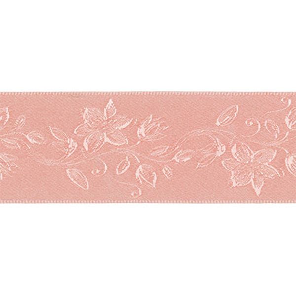 Лента (тесьма) жаккардовая 90.0 мм / 10±0.5 метров, коралловый, Gamma STJ-01-19