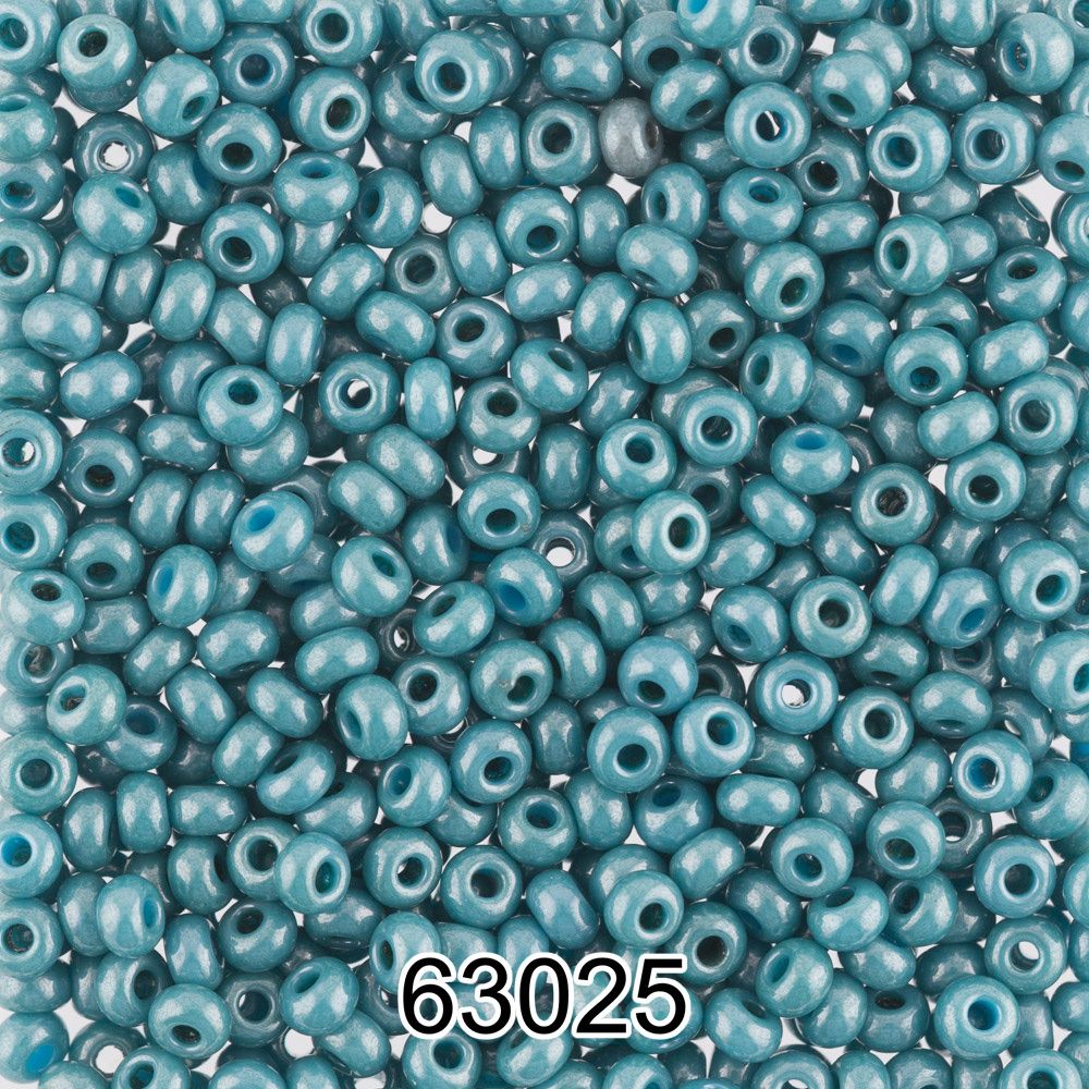 Бисер Preciosa 10/0 (2.3 мм), 500 г, 63025 (Ф465) серо-бирюзовый