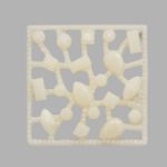 Украшение 27х27мм (белый), CON2519, 2 шт