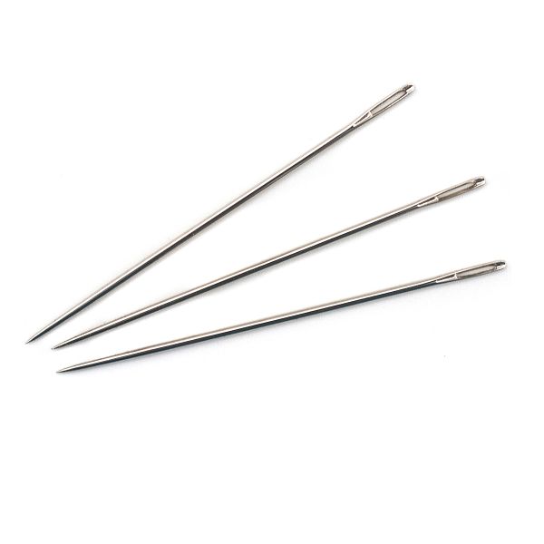 Иглы ручные №4 штопальные никелированные (1,25х63,5мм), 50упак, ИЗ-200132