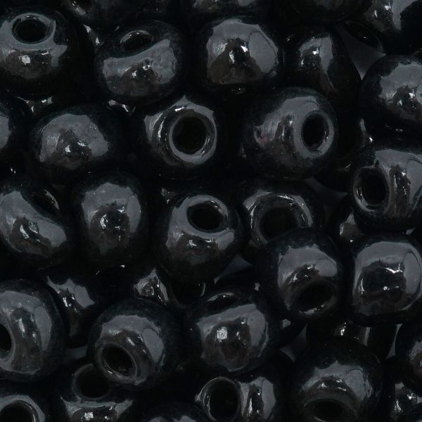 Бисер Astra&Craft 6/0 (4.1 мм), 150 г (10х15 г), цв. 49 черный/непрозрачный