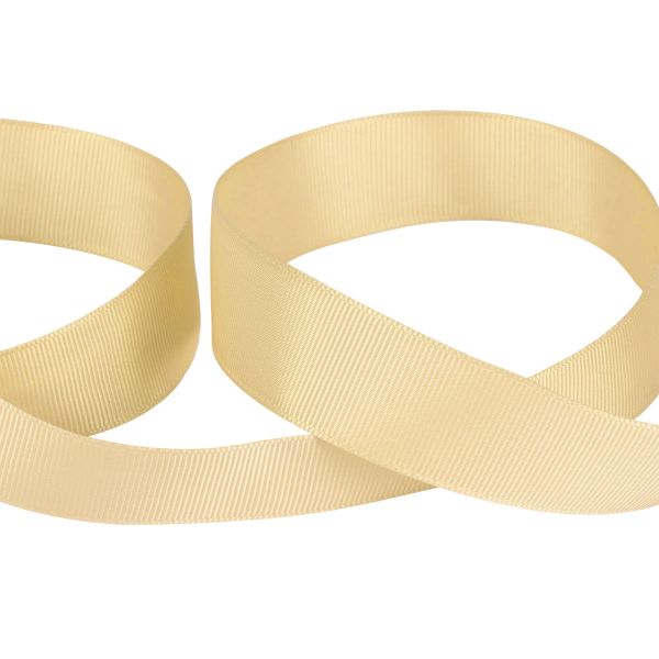 Лента репсовая нарезка 25.0 мм / 5 шт по 5.4 метра, 007 кремовый, Gamma GR-25