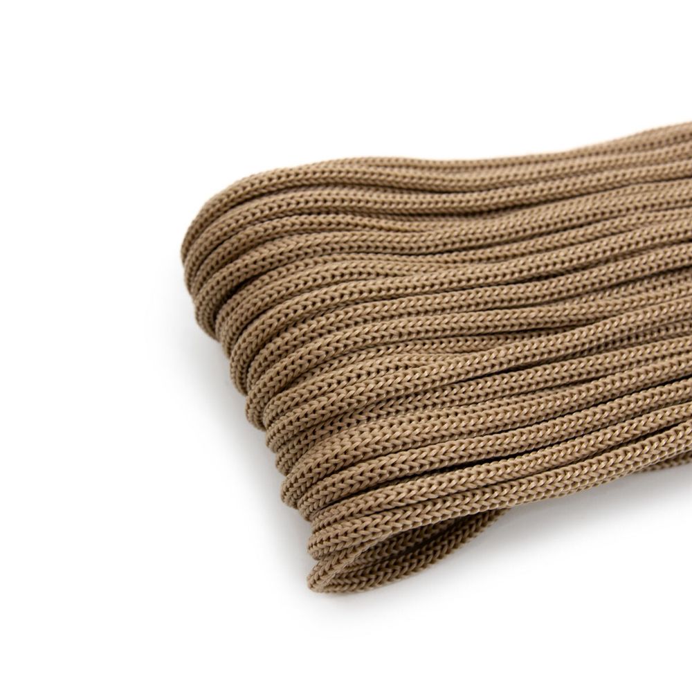 Шнур полипропилен круглый вязаный ⌀5.0 мм / 100 метров, 5-04 бежевый