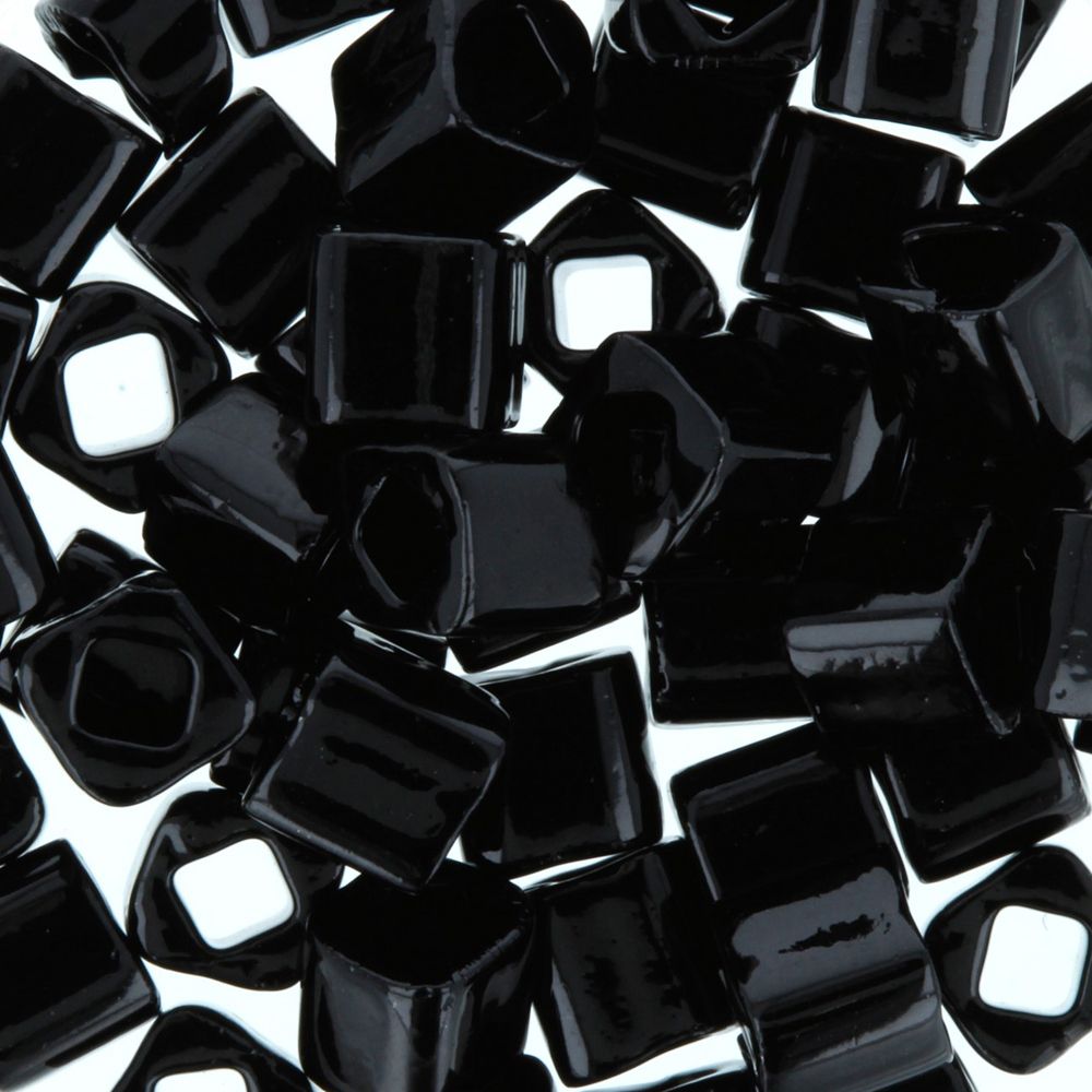 Бисер Toho Cube 1 (4 мм), 25 г (5х5 г), 0049 черный