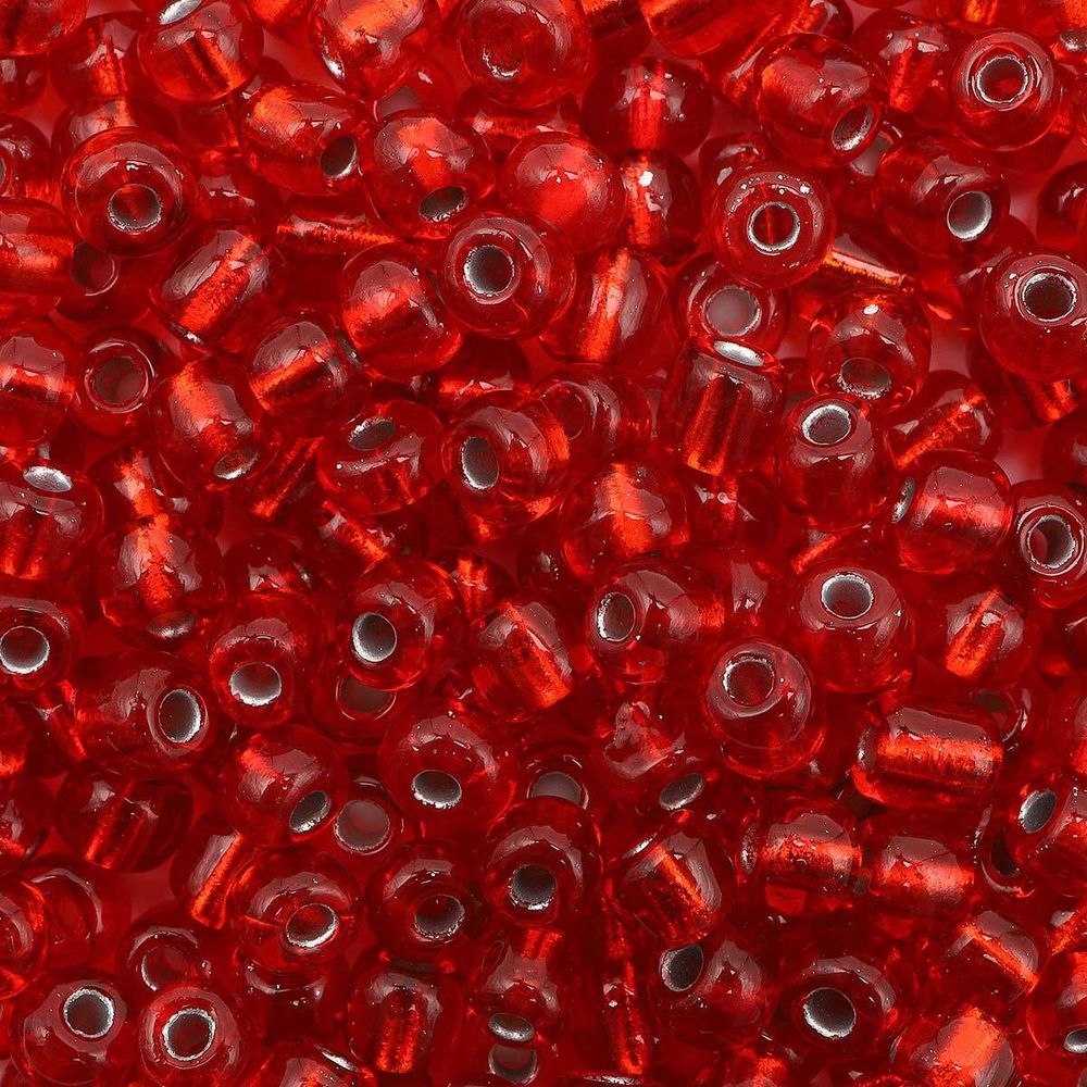 Бисер Astra&Craft 6/0 (4.1 мм), 150 г (10х15 г), цв. 25 красный