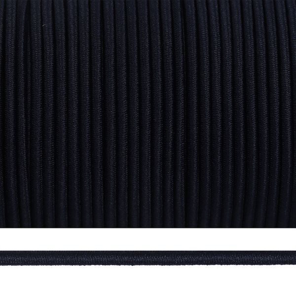 Резинка шляпная (шнур эластичный) ⌀3.0 мм / 100 метров, цв.F330 синий